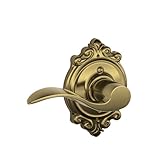 Schlage F170 ACC 609 BRK LH Brookshire Collection Left Hand Accent Decorative Trim Lever, Antique Br