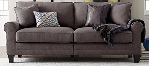 Serta RTA Copenhagen Collection 78" Sofa in Ironwood Brown, CR46292PB