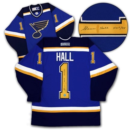 Glenn Hall St. Louis Blues Autographed/Hand Signed Hockey Jersey