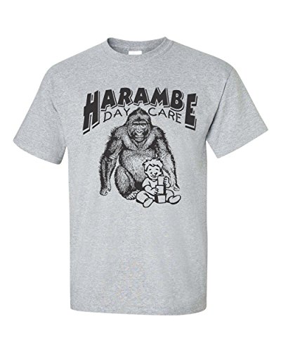 Jacted Up Tees Harambe Day Care Gorilla Men's T-Shirt SHIPS FROM OHIO USA