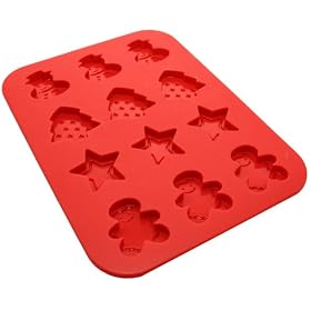 Silicone Chocolate Mould - Christmas Shapes