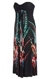 LIMITED COLLECTION Black Feather Print Maxi Dress