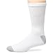 Hanes Men's 6 pack Cushion Crew Sock, White, 6-12