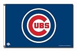Chicago Cubs Logo (On Blue) 3x5 Banner Flag