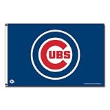 Chicago Cubs Logo (On Blue) 3x5 Banner Flag