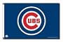 Chicago Cubs Logo (On Blue) 3x5 Banner Flag