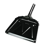 UNISAN Metal Dustpan, 8.5 Wide, Black (03000)