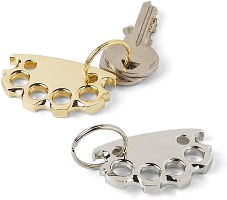 Brass Finish BabyKnucks Bottle Opener Keychain - Bad Attitude Fixer-Upper