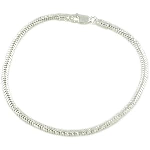 925 Sterling Silver Snake 7.5