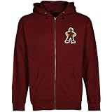 NCAA Iona College Gaels Cardinal Logo Applique Midweight Full Zip Hoody