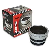 Opteka 0.43x HD² Full Fisheye Lens for Canon VIXIA HF10, HF100, HR10, HV10, HF11, HG21, & HG20 Digital Video Camcorders