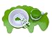 Present Time  Breakfast set kids sheep Dolly melamine green