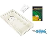 Clear Crystal Case Cover + Belt Clip + Screen Protector + Fishbone Style Keychain for Samsung YP-P3 8GB / 16GB