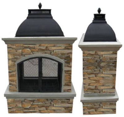 59x41 DLX Out Fireplace