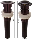 New Oil Rubbed Bronze 1 1/2 Pop Up Drain With Overflow Vessel Sink Bathroom Sink
