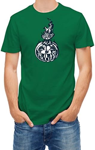 T shirt jack o' lantern Halloween pumpkin Green Kelly XXL