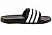 adidas Men's Adilette Comfort Slides Sandals, Black/White, 11