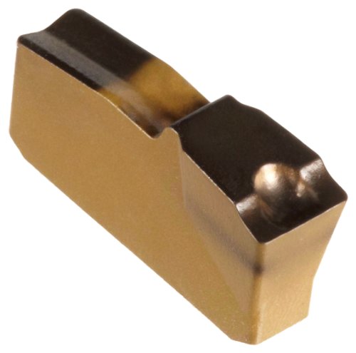 Sandvik Coromant T-Max Q-Cut Coated Carbide Grooving Insert for Retaining Rings, GC4225 Grade, N151 Shape, 0.01 Corner Radius, 0.125 Cutting Width (Pack of 10)