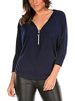 La Belle Parisienne Camiseta Manga Larga Anna (Azul Marino)