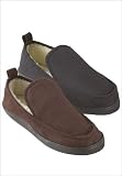 Microsuede-Lined Moc Toe Slippers