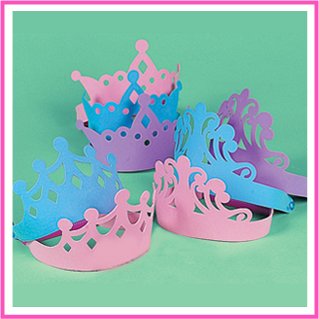 12 Foam Princess Tiaras