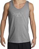 NAMASTE Symbol Yoga Meditation Eastern Saying Adult Sleeveless Muscle Shirt Tanktop Shooter - Sports Grey