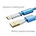 Hi-mobiler®Blue Hi-Speed 10ft/3M USB2.0 A Male to Micro B Cable with Gold-Plated Connectors for Samsung LG HTC and Other Tablet Smartphone (2015 edition)