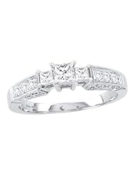 0.60CTW DIAMOND 3 STONE BRIDAL RING