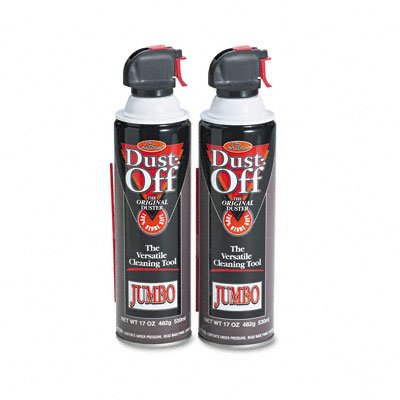 FALCON SAFETY / FALDPSJMB2 / Disposable Compressed Gas Duster, 17-oz. Can, 2/pack / Sold as 1 PK