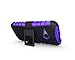 ElBolt TM 3 in 1 Bundle HTC One Mini 2 / HTC One Remix / HTC M8 Mini Armor Grenade Stand Hard Gel Case -Purple with Free Ultra-Sensitive Stylus Pen and Premium Screen Protector by ElBolt TM