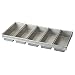 Focus Foodservice Commercial Bakeware 5 Strap 12-1/4 by 4-1/2-Inch Bread Pan Set
