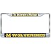 Michigan Wolverines NCAA Chrome License Plate Frame