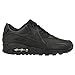 Nike Air Max 90 Leather Men Lifestyle Casual Sneakers New All Black