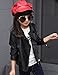 YJ.GWL Fashion Diagonal Zipper Jacket Pu Leather Side Pockets Outerwear Jacket