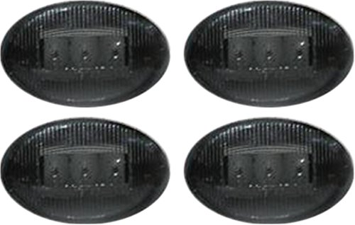 Recon 264132BK LED Fender Lights 1999-2008 Ford Super Duty (4-Piece Set) - Smoked Lens with Black Trim