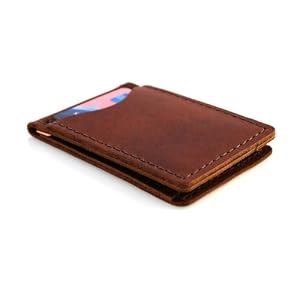 Handmade - Rustic Leather Money Clip