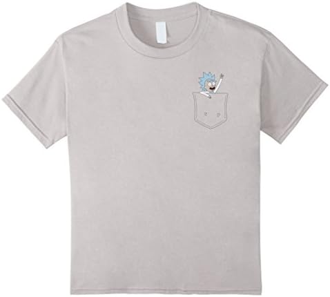 Kids Tiny Rick Pocket Buddy T-shirt 6 Silver