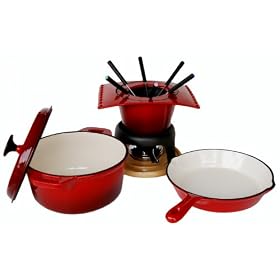 Paylesscookware 15 Piece Burgundy Classic Cookware Set