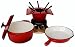 Paylesscookware 15 Piece Burgundy Classic Cookware Set