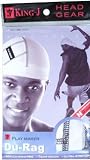 KING J Head Gear Play Maker Du Rag White ( Model: 092 ) - B000EVGPKY