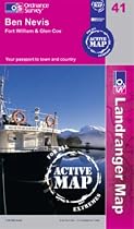 Ben Nevis, Fort William and Glen Coe (OS Landranger Map Series)