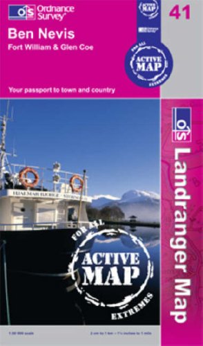 Ben Nevis, Fort William and Glen Coe (OS Landranger Map Series)