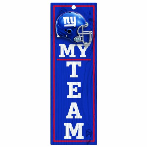 NFL New York Giants 4-by-13 Wood 