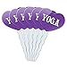 Purple Heart Love Set of 6 Cupcake Picks Toppers Decoration I Love Heart Sports Hobbies Ul-Zo - Yoga