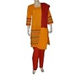 Indian Salwar Kameez Cotton Embroidered Dress Size L (slk419b)