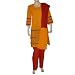 Indian Salwar Kameez Cotton Embroidered Dress Size L (slk419b)