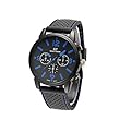Mode Herren-Uhren Quarz Analog Edelstahl-Sport-Armbanduhr New (Darkblue) by Super mall