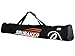 BRUBAKER Ski Bag CARVER CHAMPION for 1 Pair of Ski and Poles, Padded, Resistant