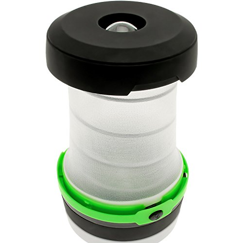 Xcellent Global Pop Up LED Lantern Camping lights Collapsible Ultralight Emergency Flashlight with 3 Modes Outdoor Lights, Fishing Hiking Camping Equipment (Green) LD047
