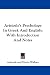 Book Aristotle's Psychology In Greek And English: With Introduction And Notes